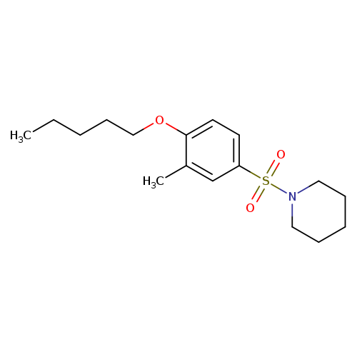 2-methyl-4-(1-piperidinylsulfonyl)phenyl pentyl ether