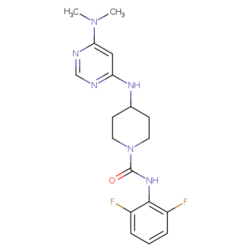 N-(2,6-difluorophenyl)-4-{[6-(dimethylamino)pyrimidin-4-yl]amino}piperidine-1-carboxamide