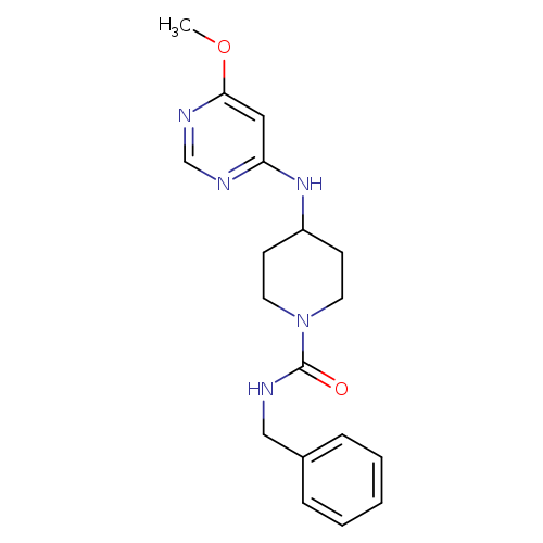 N-benzyl-4-[(6-methoxypyrimidin-4-yl)amino]piperidine-1-carboxamide