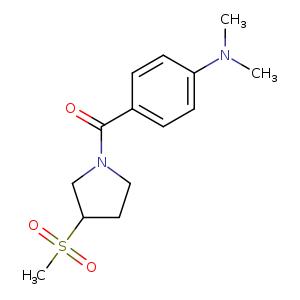 4-(3-methanesulfonylpyrrolidine-1-carbonyl)-N,N-dimethylaniline