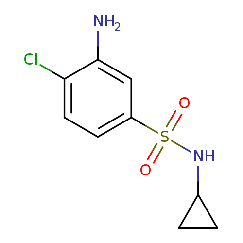 3-Amino-4-chloro-n-cyclopropylbenzene-1-sulfonamide