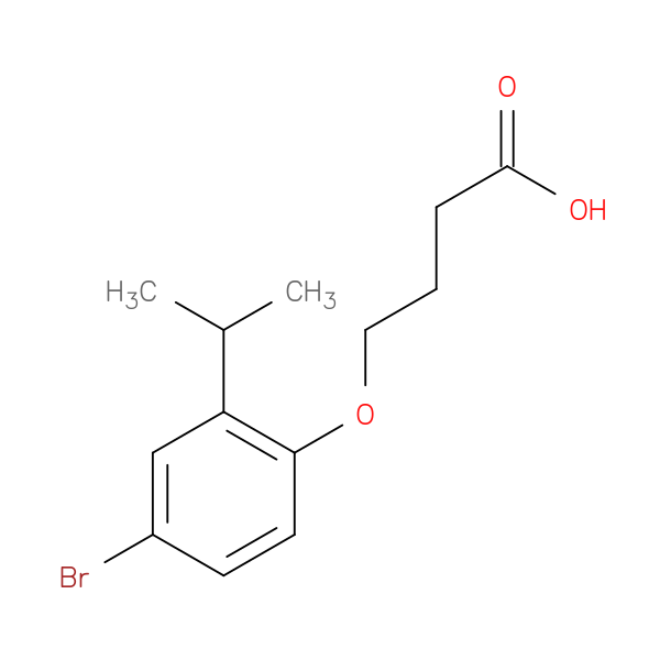 4-(4-bromo-2-isopropylphenoxy)butanoic acid
