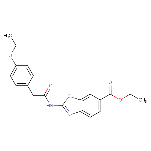ethyl 2-[2-(4-ethoxyphenyl)acetamido]-1,3-benzothiazole-6-carboxylate