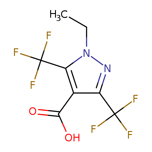 1-ethyl-3,5-bis(trifluoromethyl)-1H-pyrazole-4-carboxylic acid