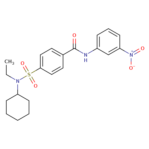 4-[cyclohexyl(ethyl)sulfamoyl]-N-(3-nitrophenyl)benzamide