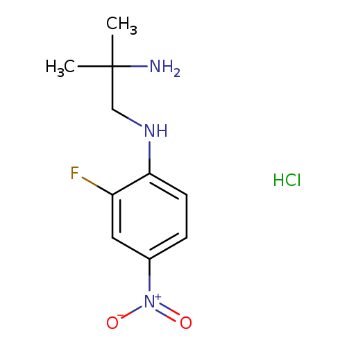 N1-(2-fluoro-4-nitrophenyl)-2-methylpropane-1,2-diaminehydrochloride