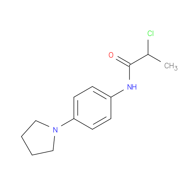 2-chloro-N-[4-(pyrrolidin-1-yl)phenyl]propanamide