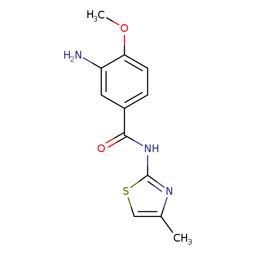 3-amino-4-methoxy-N-(4-methyl-1,3-thiazol-2-yl)benzamide