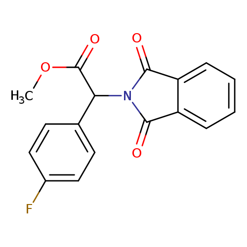 Methyl -2-(1,3-dioxoisoindol-2-yl)-2-(4-fluorophenyl)acetate