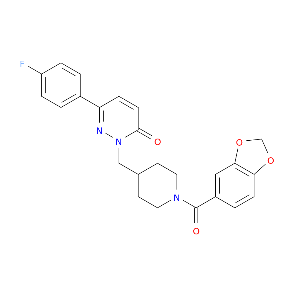 2-{[1-(2H-1,3-benzodioxole-5-carbonyl)piperidin-4-yl]methyl}-6-(4-fluorophenyl)-2,3-dihydropyridazin-3-one