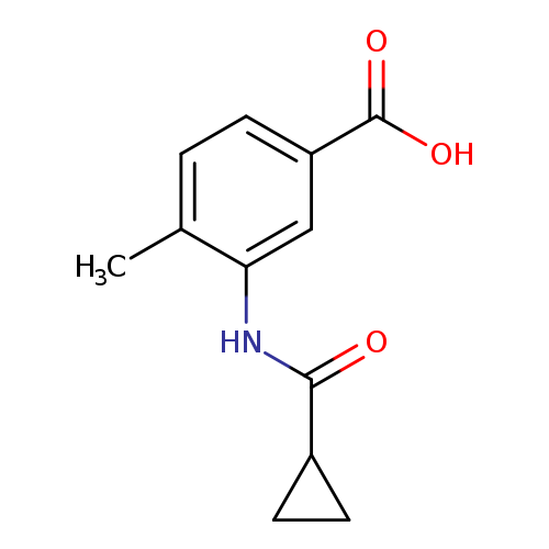 3-[(Cyclopropylcarbonyl)amino]-4-methylbenzoic acid