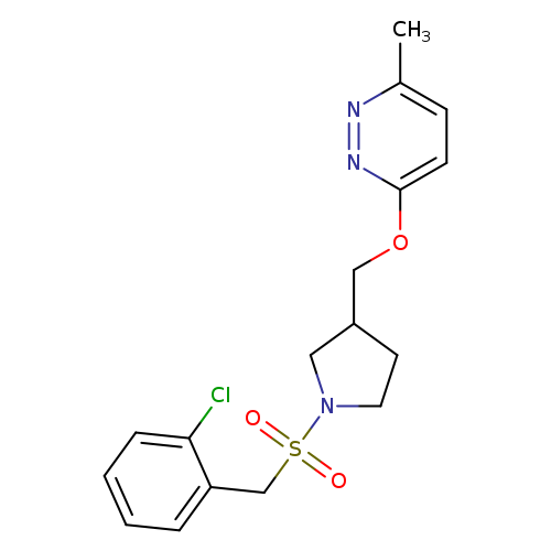 3-({1-[(2-chlorophenyl)methanesulfonyl]pyrrolidin-3-yl}methoxy)-6-methylpyridazine