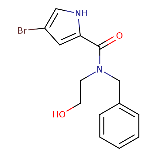 N-benzyl-4-bromo-N-(2-hydroxyethyl)-1H-pyrrole-2-carboxamide