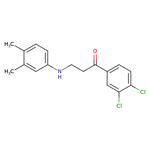 1-(3,4-Dichlorophenyl)-3-((3,4-dimethylphenyl)amino)propan-1-one