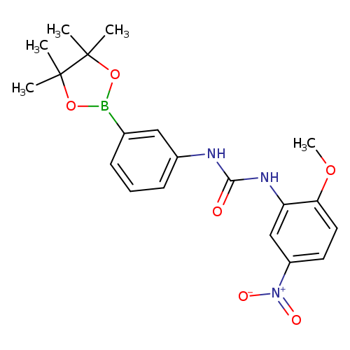 1-(2-Methoxy-5-nitrophenyl)-3-[3-(tetramethyl-1,3,2-dioxaborolan-2-yl)phenyl]urea
