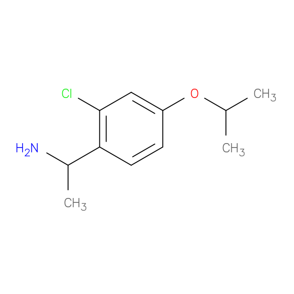 1-[2-Chloro-4-(propan-2-yloxy)phenyl]ethan-1-amine