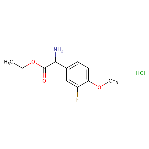 Ethyl 2-amino-2-(3-fluoro-4-methoxyphenyl)acetate hydrochloride