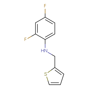 2,4-difluoro-N-(thiophen-2-ylmethyl)aniline