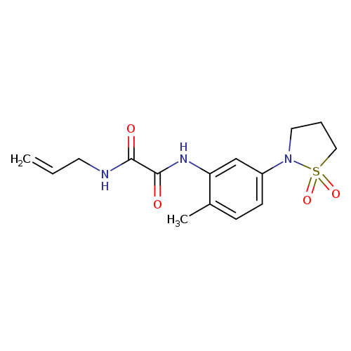 N'-[5-(1,1-dioxo-1lambda6,2-thiazolidin-2-yl)-2-methylphenyl]-N-(prop-2-en-1-yl)ethanediamide