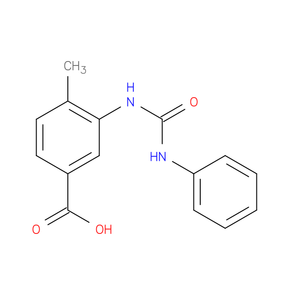 4-methyl-3-[(phenylcarbamoyl)amino]benzoic acid