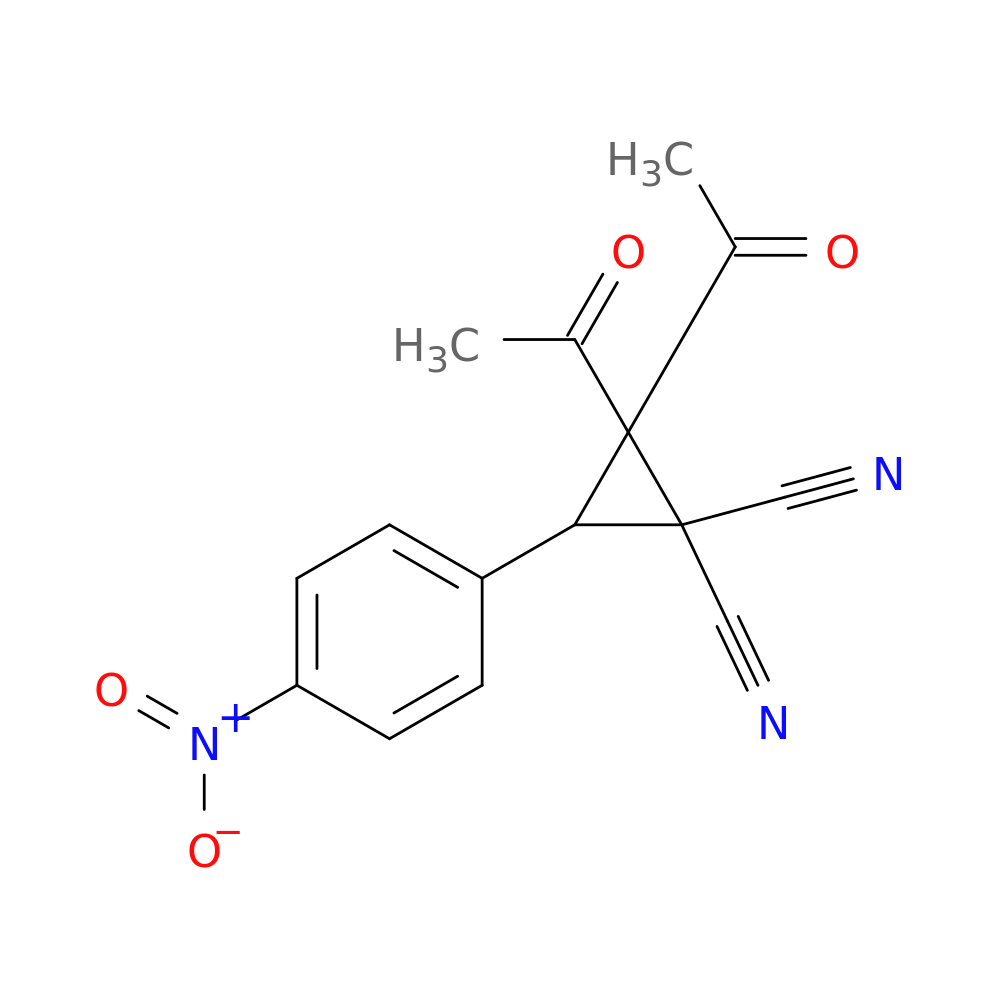 2,2-diacetyl-3-(4-nitrophenyl)cyclopropane-1,1-dicarbonitrile
