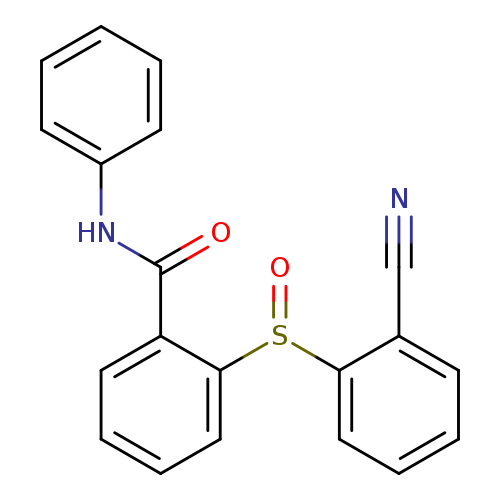 2-(2-cyanobenzenesulfinyl)-N-phenylbenzamide