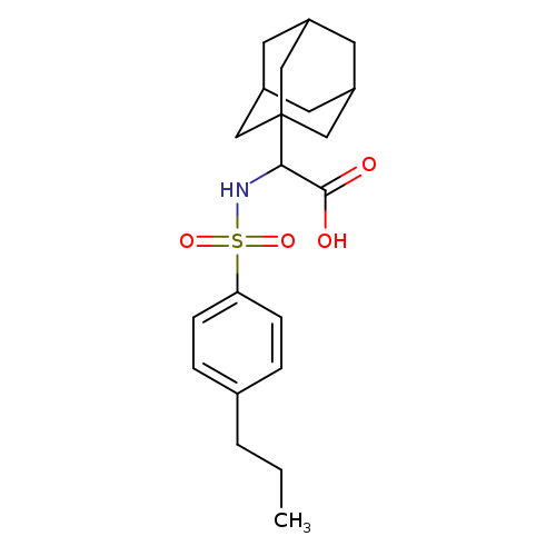 2-(adamantan-1-yl)-2-(4-propylbenzenesulfonamido)acetic acid