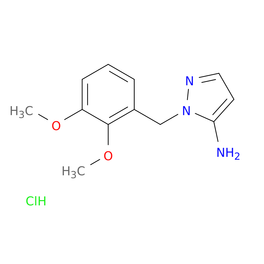 1-[(2,3-dimethoxyphenyl)methyl]-1H-pyrazol-5-amine hydrochloride