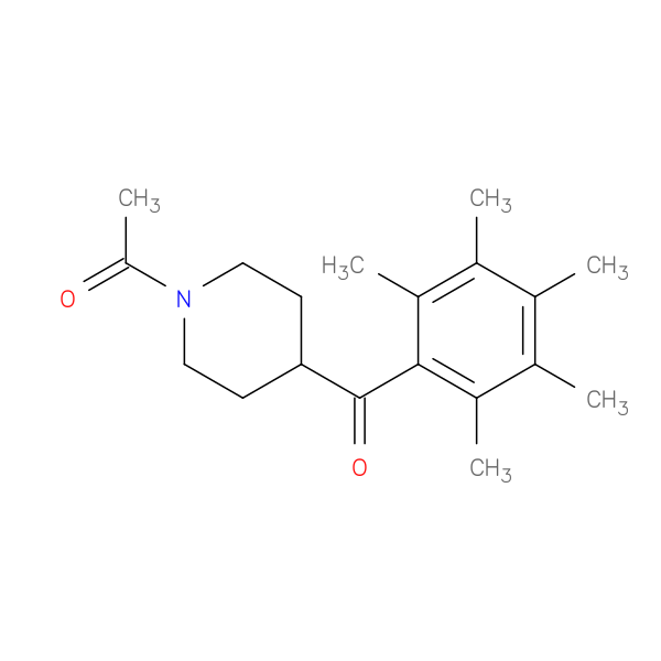 1-[4-(2,3,4,5,6-pentamethylbenzoyl)piperidin-1-yl]ethan-1-one