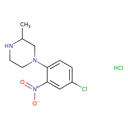 1-(4-chloro-2-nitrophenyl)-3-methylpiperazine hydrochloride