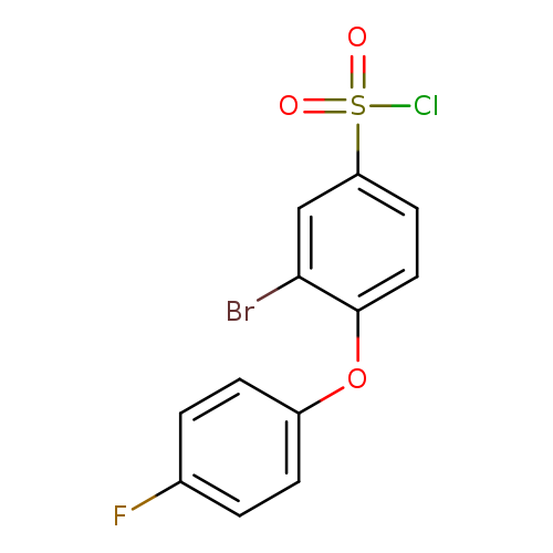 3-Bromo-4-(4-fluorophenoxy)benzene-1-sulfonyl chloride