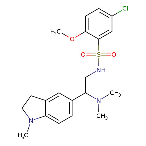 5-chloro-N-[2-(dimethylamino)-2-(1-methyl-2,3-dihydro-1H-indol-5-yl)ethyl]-2-methoxybenzene-1-sulfonamide