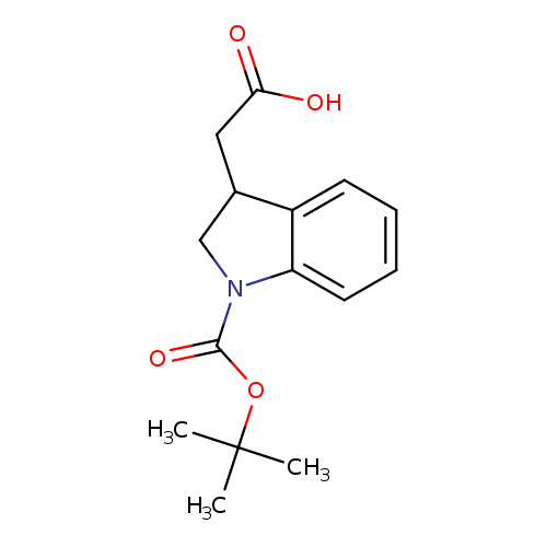 2-{1-[(tert-butoxy)carbonyl]-2,3-dihydro-1H-indol-3-yl}acetic acid