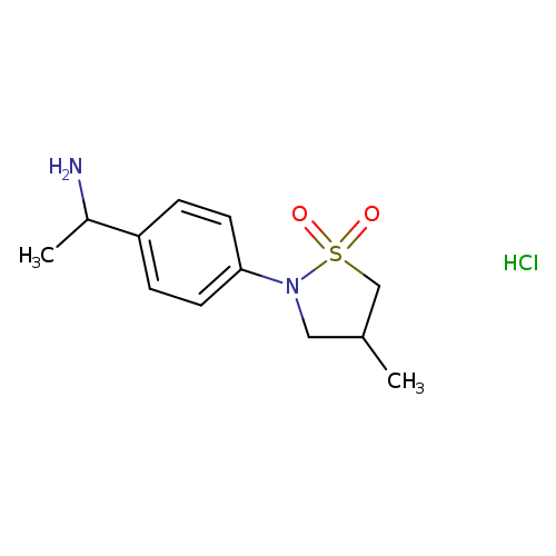 2-[4-(1-aminoethyl)phenyl]-4-methyl-1lambda6,2-thiazolidine-1,1-dione hydrochloride