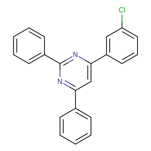 4-(3-CHLOROPHENYL)-2,6-DIPHENYLPYRIMIDINE