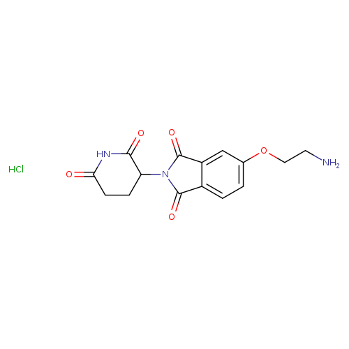 5-(2-aminoethoxy)-2-(2,6-dioxopiperidin-3-yl)-2,3-dihydro-1H-isoindole-1,3-dione hydrochloride