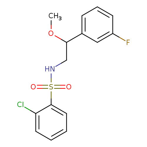 2-chloro-N-[2-(3-fluorophenyl)-2-methoxyethyl]benzene-1-sulfonamide