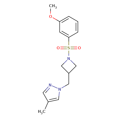 1-{[1-(3-methoxybenzenesulfonyl)azetidin-3-yl]methyl}-4-methyl-1H-pyrazole