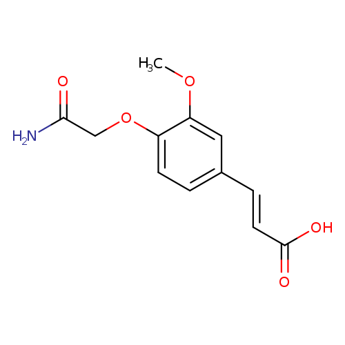 (2E)-3-[4-(2-Amino-2-oxoethoxy)-3-methoxyphenyl]acrylic acid