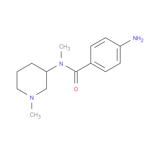 4-amino-N-methyl-N-(1-methylpiperidin-3-yl)benzamide