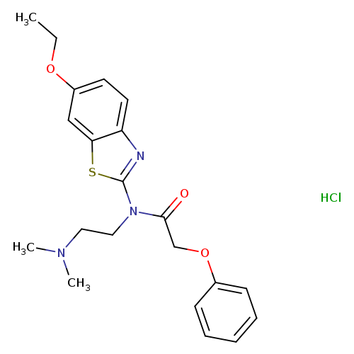 N-[2-(dimethylamino)ethyl]-N-(6-ethoxy-1,3-benzothiazol-2-yl)-2-phenoxyacetamide hydrochloride