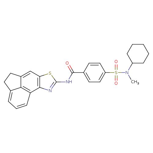 4-[cyclohexyl(methyl)sulfamoyl]-N-{5-thia-3-azatetracyclo[6.6.1.0^{2,6}.0^{11,15}]pentadeca-1(15),2(6),3,7,11,13-hexaen-4-yl}benzamide