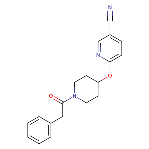 6-{[1-(2-phenylacetyl)piperidin-4-yl]oxy}pyridine-3-carbonitrile