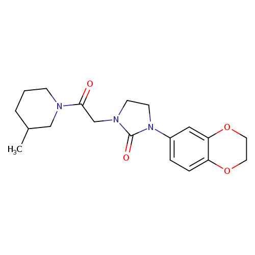 1-(2,3-dihydro-1,4-benzodioxin-6-yl)-3-[2-(3-methylpiperidin-1-yl)-2-oxoethyl]imidazolidin-2-one