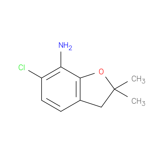 6-chloro-2,2-dimethyl-2,3-dihydro-1-benzofuran-7-amine