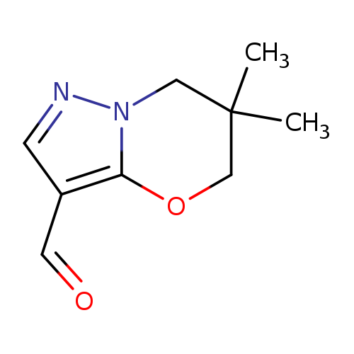 6,6-dimethyl-5H,6H,7H-pyrazolo[3,2-b][1,3]oxazine-3-carbaldehyde