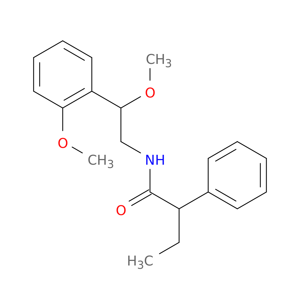 N-[2-methoxy-2-(2-methoxyphenyl)ethyl]-2-phenylbutanamide