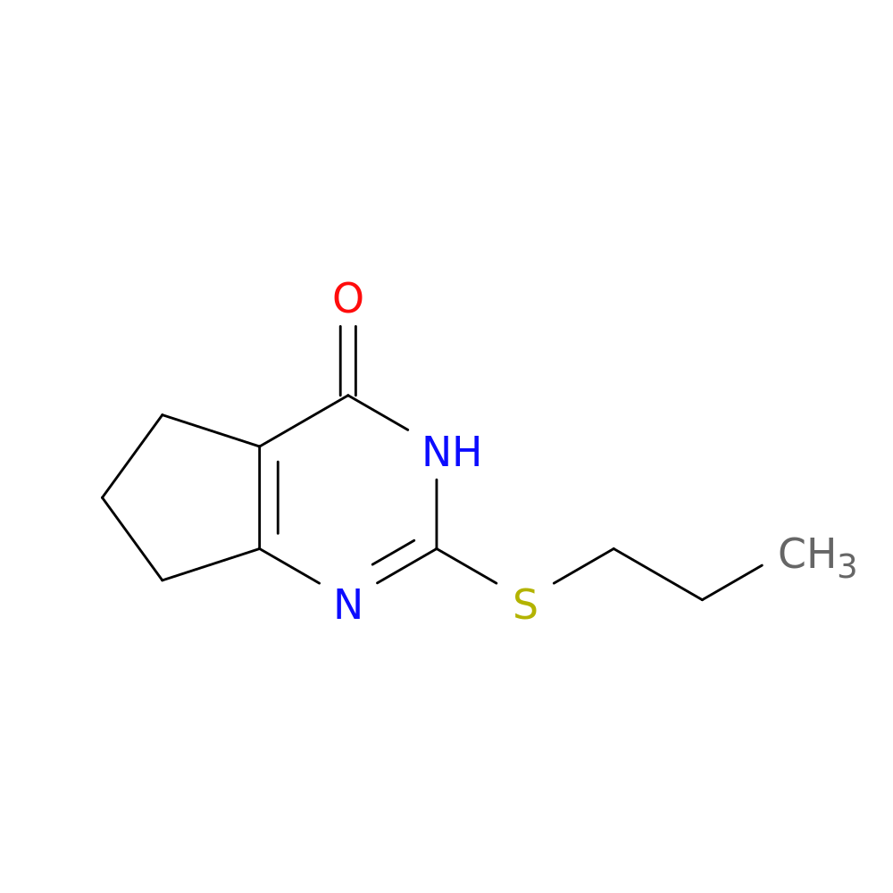 2-(propylsulfanyl)-3,5,6,7-tetrahydro-4H-cyclopenta[d]pyrimidin-4-one