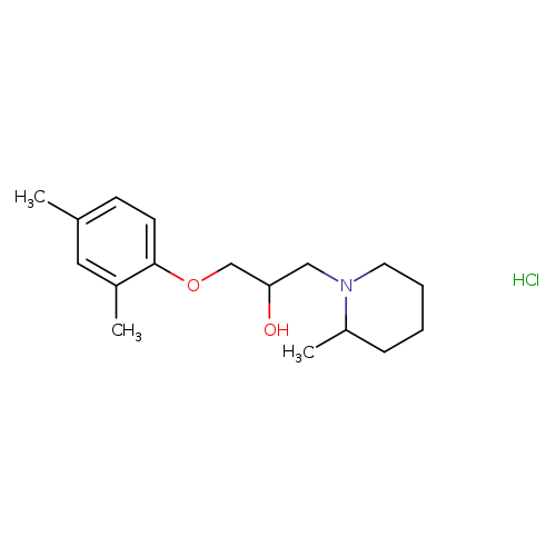 1-(2,4-DIMETHYLPHENOXY)-3-(2-METHYLPIPERIDIN-1-YL)PROPAN-2-OL HYDROCHLORI+