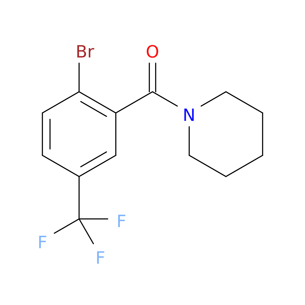 (2-Bromo-5-(trifluoromethyl)phenyl)(piperidin-1-yl)methanone